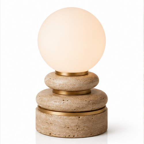 Greendailyes® Spherical Decorative Table Lamp – Warm Ambient Light with Layered Round Base