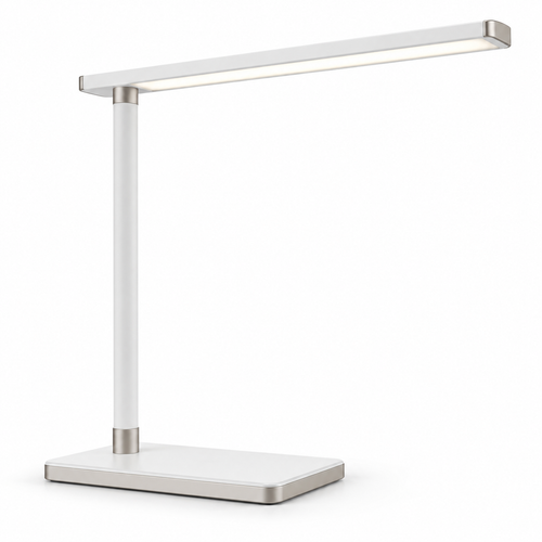Greendailyes® Minimalist White LED Desk Lamp – Slim Task Light for Office, Home Office, and Reading Spaces