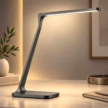 Greendailyes® Anthracite LED Desk Lamp – Minimalist Task Light with a Slim Design for Office and Home Office