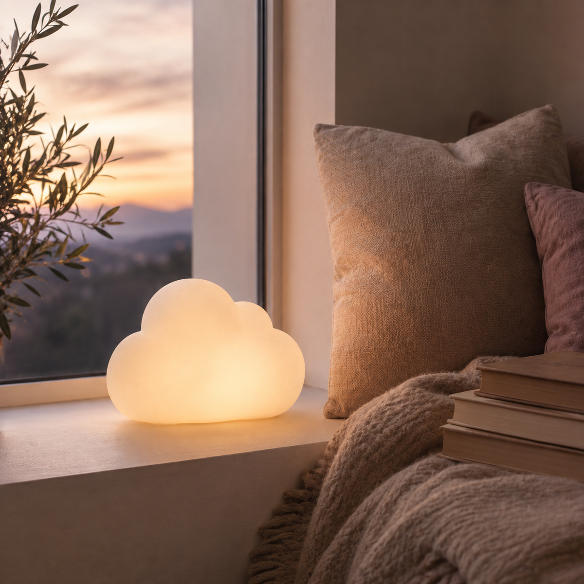 Greendailyes® Cloud-Shaped Decorative Table Lamp – Warm Ambient Light