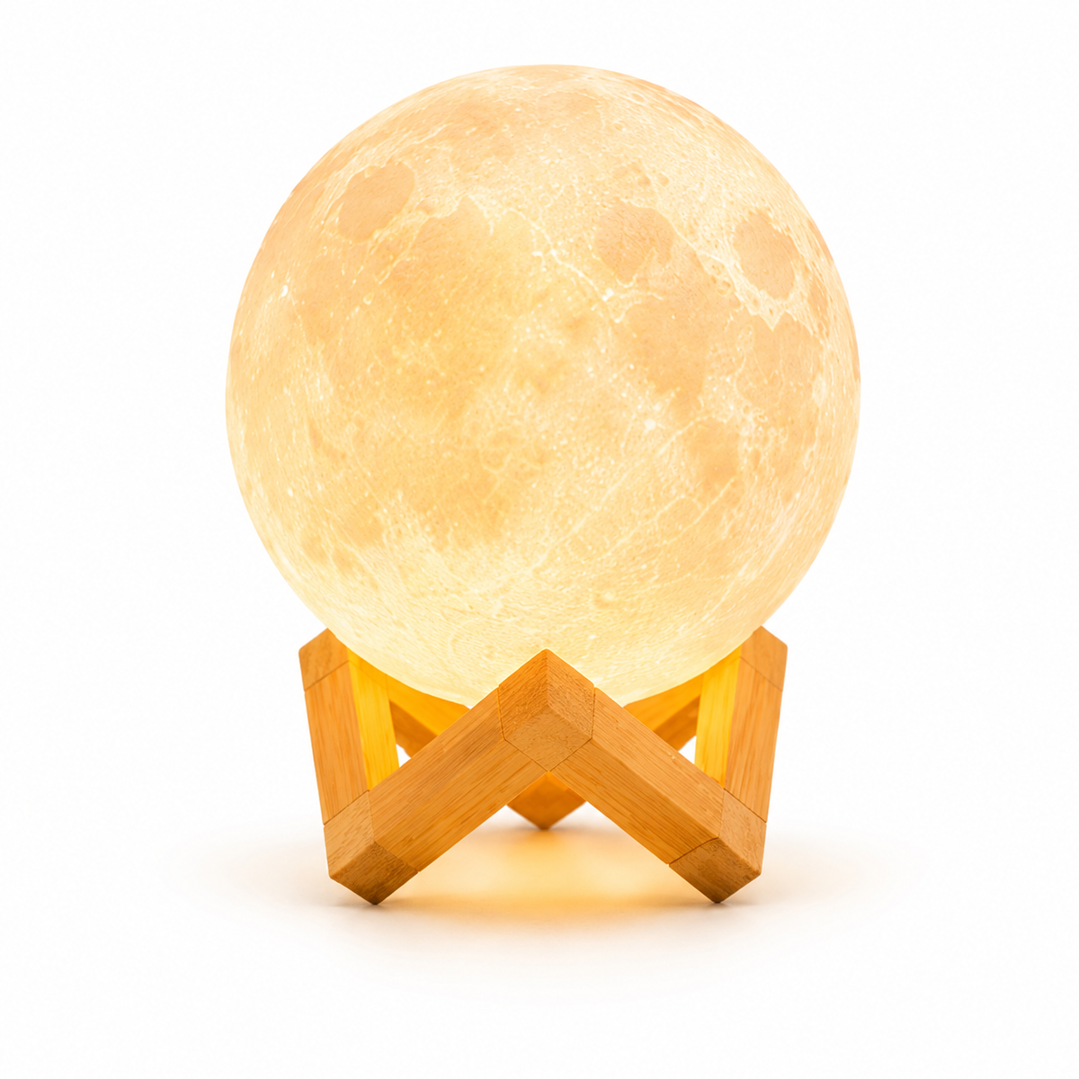 Greendailyes® Moon-Inspired Ambient Night Light with Wooden Stand