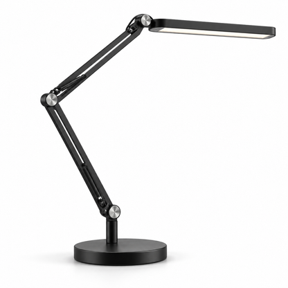 Greendailyes® Black LED Desk Lamp with Adjustable Arm – Flexible Task Light for Office, Home Office, and Reading Spaces