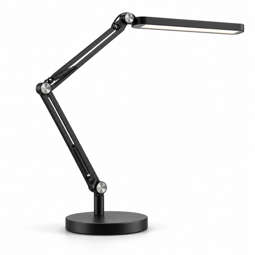 Greendailyes® Black LED Desk Lamp with Adjustable Arm – Flexible Task Light for Office, Home Office, and Reading Spaces
