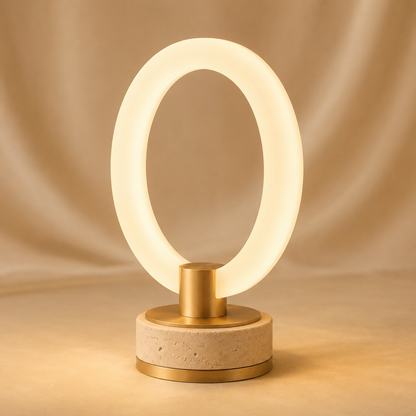 Greendailyes® Oval Ring Decorative Table Lamp – Warm Ambient Light