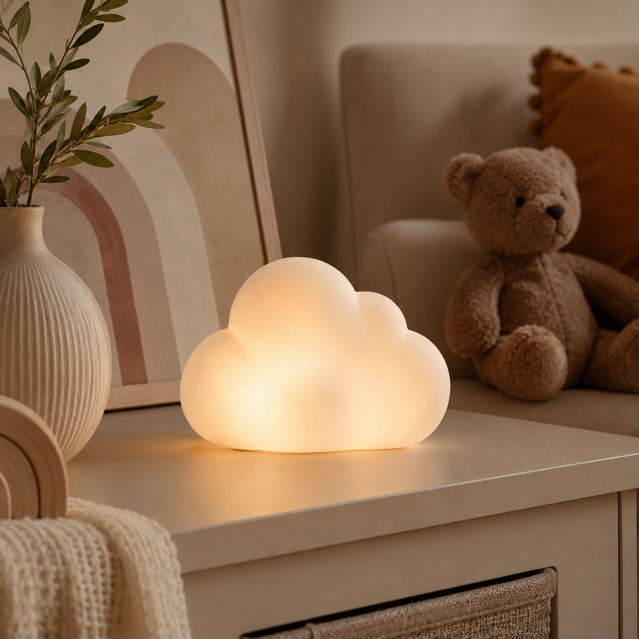 Greendailyes® Cloud-Shaped Decorative Table Lamp – Warm Ambient Light